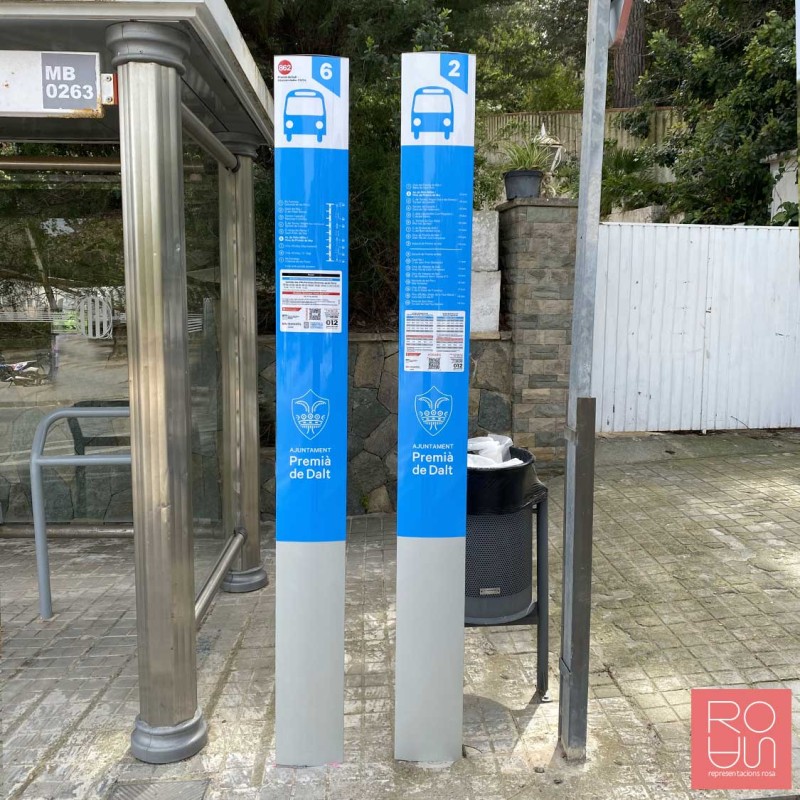 Tòtem per parades d'autobús